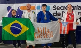 PODIOS GESELINOS EN ABIERTO DE JUDO ADAPTADO